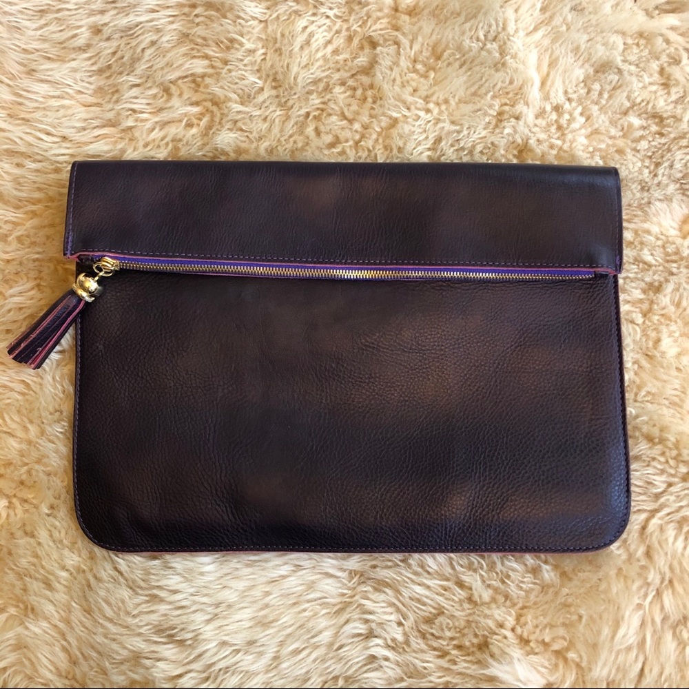 Genuine Calf Leather Laptop Sleeve, Made in Italy